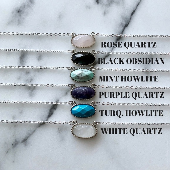 Gemstone Choker Necklaces - Picture 4 of 6